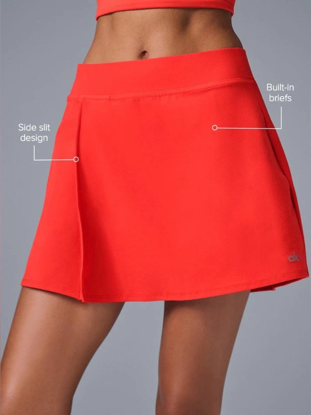Alo red skirt